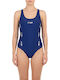 Sportlicher Einteiliger Badeanzug Blau