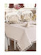 SteweHome Tischdecke Mit Spitze Set 13 Stück Beige 160x220cm