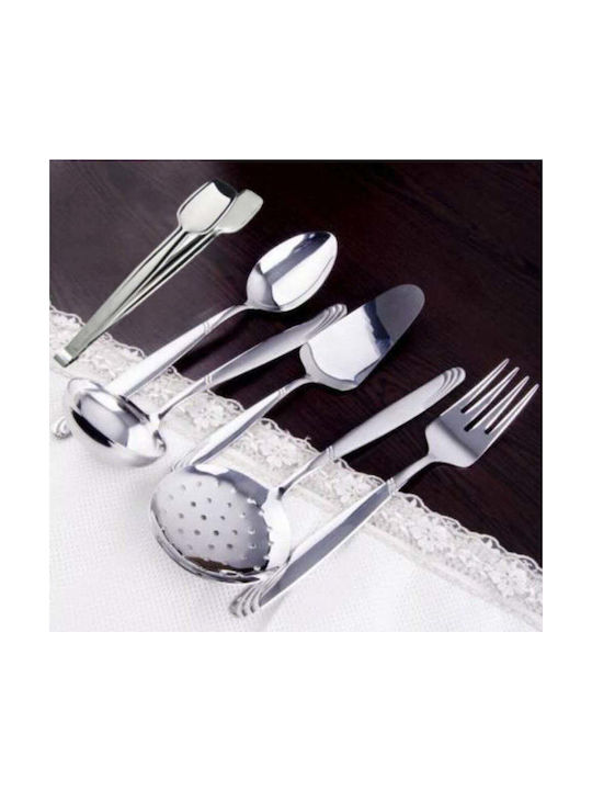 SteweHome Cutlery Set Stainless Steel White 6 Pieces