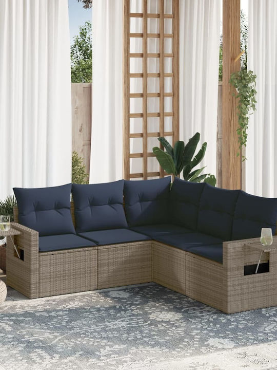 Ecksofa Outdoor Rattan mit Kissen
