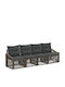 Viersitziges Outdoor-Sofa Rattan mit Kissen