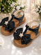 Kids' Black Sandals