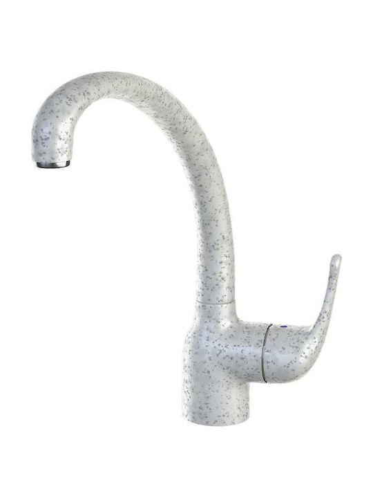 Sanitec Jolla Kitchen Faucet Counter White