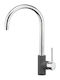 Sanitec Doppio Kitchen Faucet Counter Grey