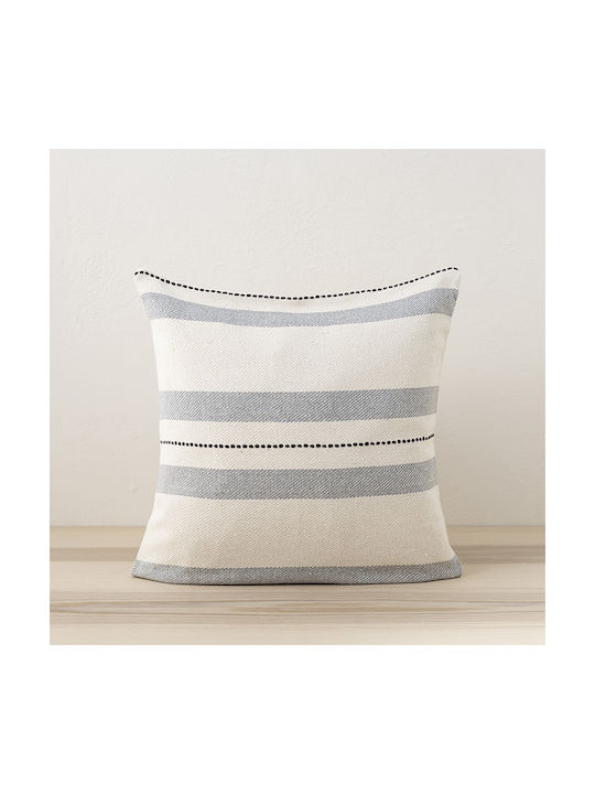 Nima Decorative Pillow Case Kaly From 100% Cotton Ecru 45x45cm