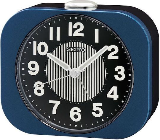 Seiko Silent Tabletop Clock with Indicators with Alarm Clock QHE206L
