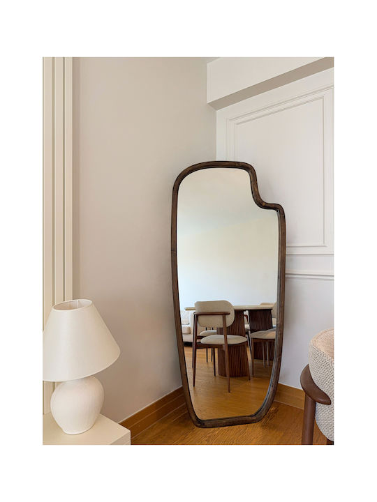 SteweHome Oglindă Ovală cu Ramă din Lemn 180x80cm