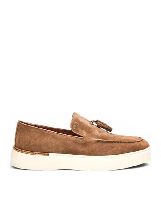 Boss Shoes Кожени Мъжки Ежедневни Обувки Кафяви