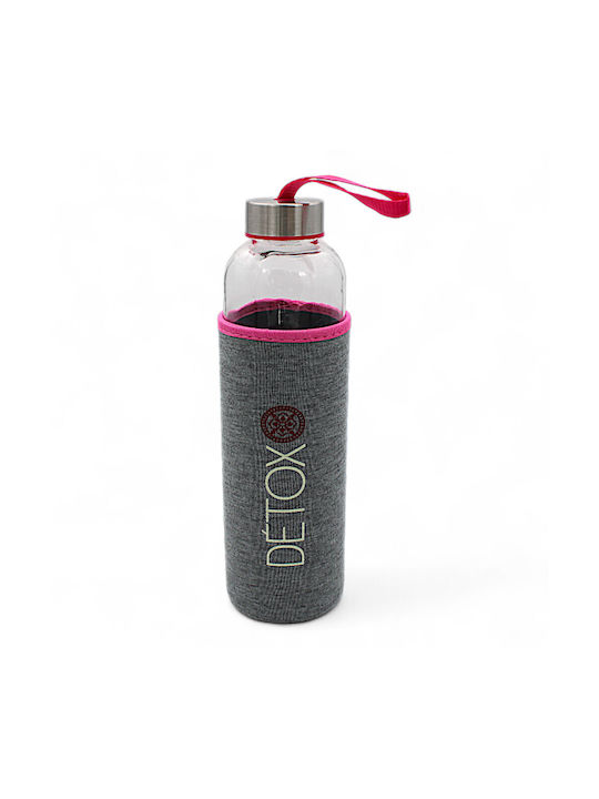Water Bottle Glass Bottle Stainless Steel 400ml Silver
