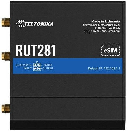 Teltonika RUT281 Wireless 4G Router Wi‑Fi 4