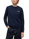 Essential Logo Lang Damen Sweatshirt Blau