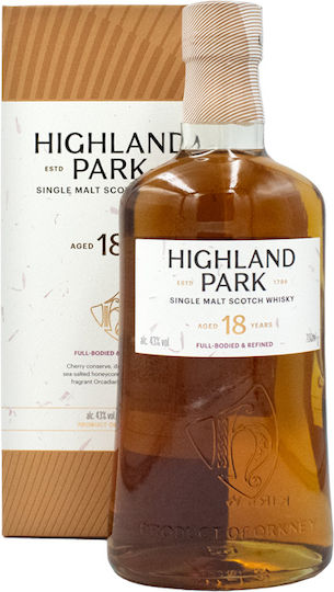 18 Ani Single Malt Whisky Scoțian Plin de Corp și Rafinat 43% 700ml