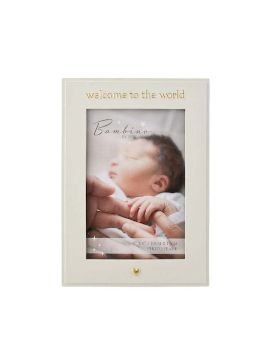Bambino Mio Welcome To World Детска Рамка За Снимки Дървена 10x15см