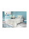 Saint Clair Set Single Cotton Sheets Monsters Blue 115x170cm 3 Pieces
