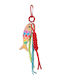 Keychain Bag Charm Unisex Large Painted Fish Acrylic Colors