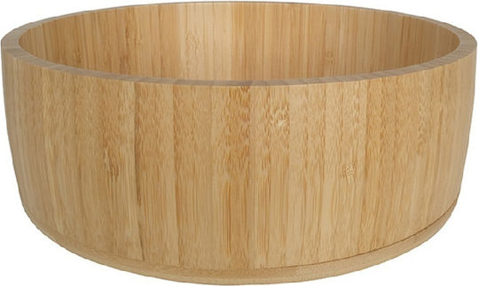 Espiel Nordic Wooden Beige Salad Bowl 29.2x10cm