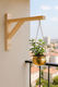 SteweHome Hanging Wooden Orange Plant Stand 3x35x35cm