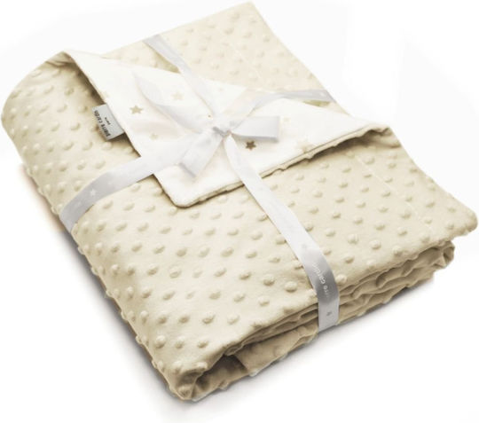 Pierre Cardin Spanish Nursery Swaddling Blanket Toppy Fleece Gray 80x110cm