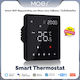 MOES Ψηφιακός Χωνευτός Θερμοστάτης Χώρου Smart με Οθόνη Αφής και Wi-Fi