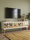 TV-Ständer Weiß M120xP30xH41cm