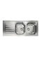 Franke Oll 621 Chiuvetă Bucătărie Inox Drop-In M116xL50cm Gri 7612981886073
