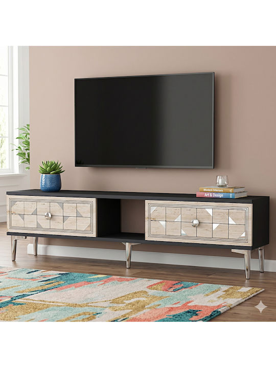 Gray TV Stand L150xD30xH41cm