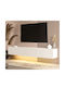 TV Stand with LED Lighting White L180xD31xH28cm