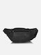 Men's Leather Bum Bag Black
