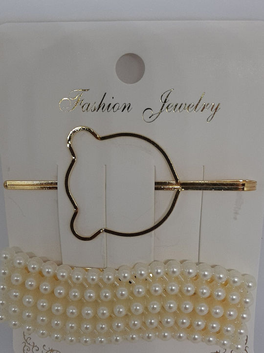 Kinder Haarspangen Set mit Haarspangen / Bobby Pins Tier in Gold Farbe 2 Stück