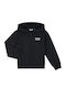Kinder-Strickjacke Mit Kapuze In Schwarz
