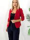 Kurzes Damen Blazer Rot