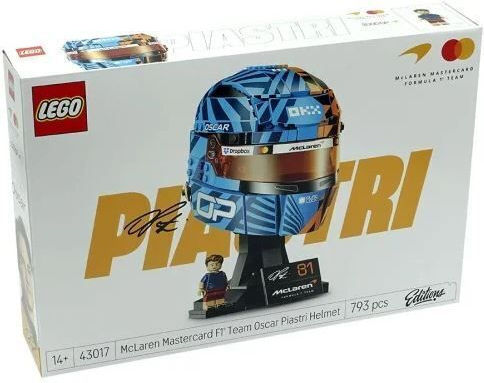 LEGO Building Blocks McLaren Mastercard F1 Team - Oscar Piastri Helmet for 14+ Years 793 Pieces