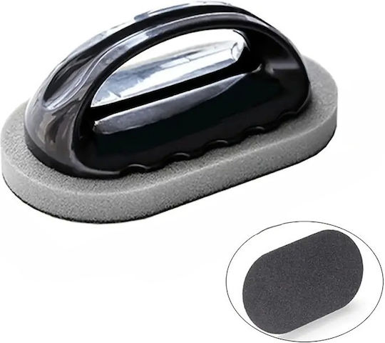 Magic Abrasive Kitchen Sponge Plastic Handle 14 X 5 Cm Black