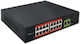 Qoltec 52291 L2 PoE Switch με 16 Θύρες Ethernet και 1 SFP Θύρα