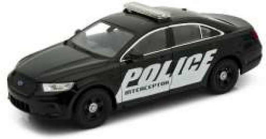2013 Ford Police Interceptor 1:24 Метален Реплика Черно Бяло