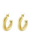 Loisir Earrings Hoops Gold Plated Steel