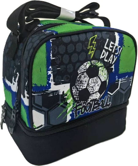 Ever More School Insulated Kids' Lunch Handbag Multicolour Football