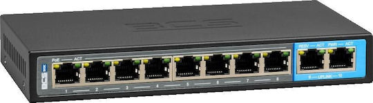 BCS BCS-B-SP0802G Unverwaltet L2 Power over Ethernet+ Schalter mit 8 Ethernet-Ports