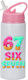Sticlă Pentru Copii Six-Seven 600ml Alb Roz Capac