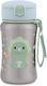 Skip Hop Stainless Steel Kids Water Bottle Dinosaurs with Straw Green 350ml