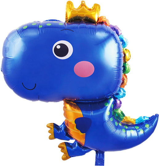 Birthday Balloons Dinosaurs Foil Jumbo Blue 79cm