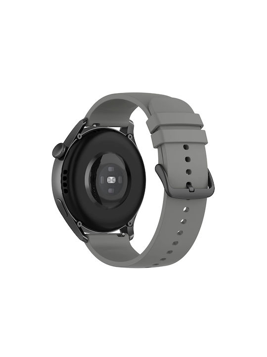 Curea Silicon Softflex Neagră Cataramă Amazfit GTR 4 46mm Gri