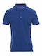 Polo Tricou Cu Mâneci Scurte 100% Bumbac Albastru Royal