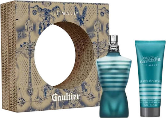Set Jean Paul Gaultier Le Male Eau De Toilette Men 75 Ml + Le Male Cleansing Shower Gel All Skin Types 75 Ml