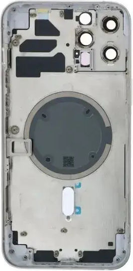 Back Side Middle Frame iPhone 12 Pro Max Silver OEM