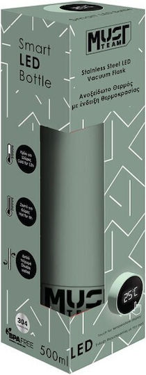 Diakakis Thermos Bottle Stainless Steel / Aluminum BPA Free 500ml Pistachio