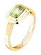 Trussardi Damentlicher Ring mit Zirkon aus Gold
