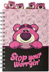 Gim Toy Story Lotso Blocul De Notițe Spiral A5 Cu Dungi 4 Subiecte (Desene Și Modele Diverse) Gim Toy Story Lotso Blocul De Notițe Spiral A5 Cu Dungi 4 Subiecte (Desene Și Modele Diverse)