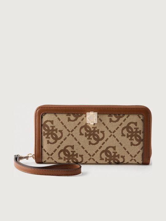 Guess Портфейл Голям Дамски Портфейл Бежов