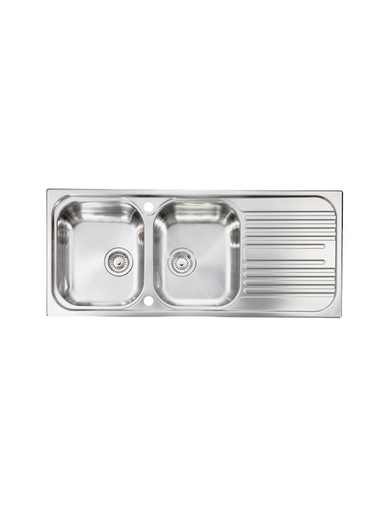 Sanitec Atlantic Vessel Kitchen Sink Left Hande...